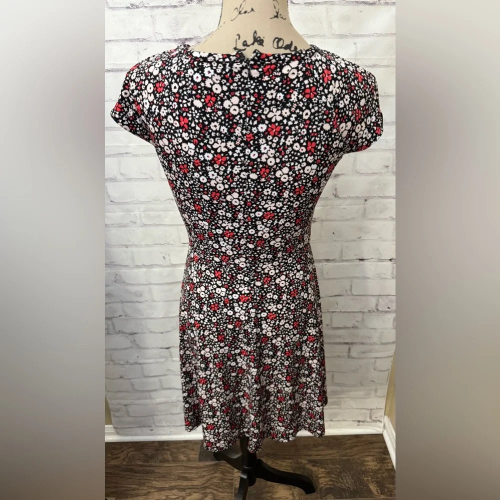 Michael Kors XS Brooks Floral Print Cut Out Dress Career Feminine Work Casual‎